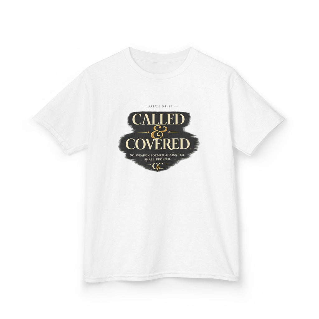 Kids Tee — "Called & Covered" Inspirational Christian Shirt