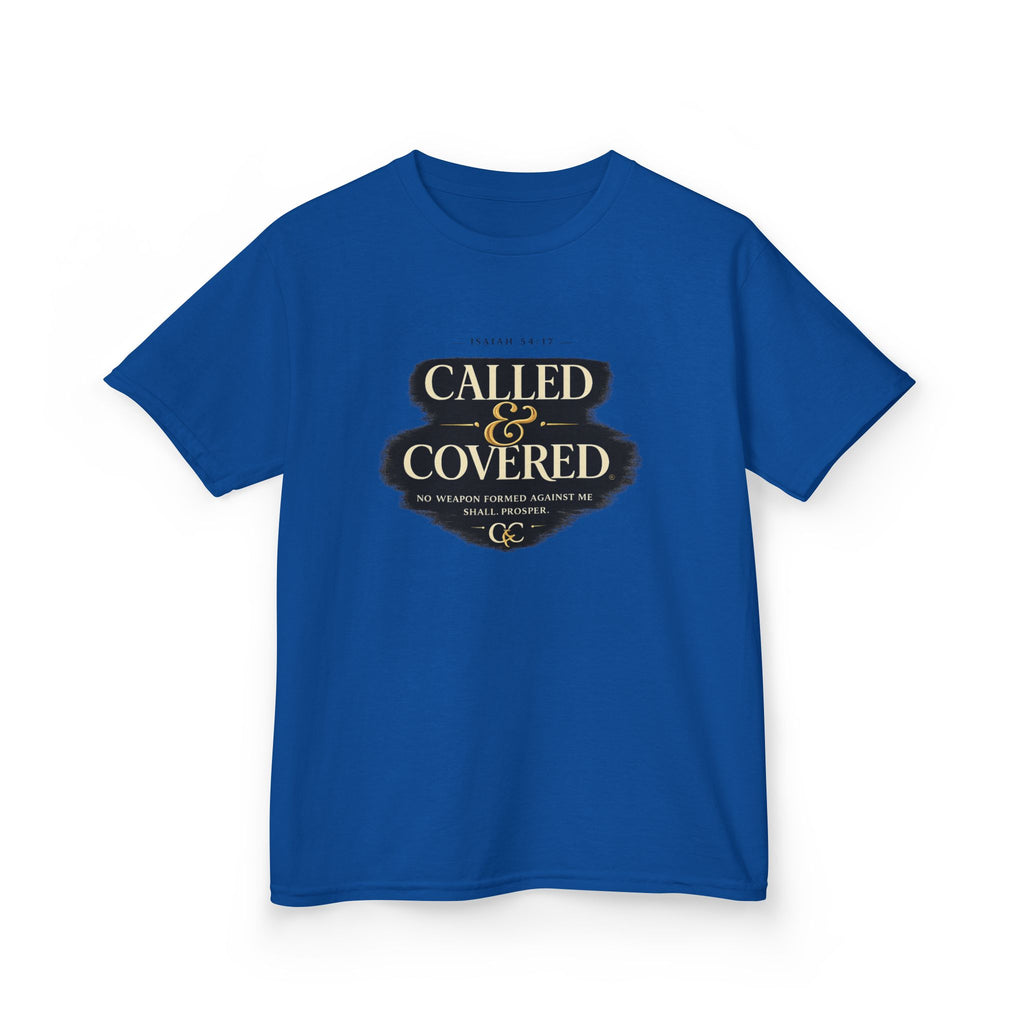 Kids Tee — "Called & Covered" Inspirational Christian Shirt