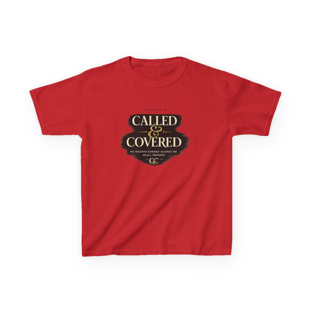 Kids Tee — "Called & Covered" Inspirational Christian Shirt