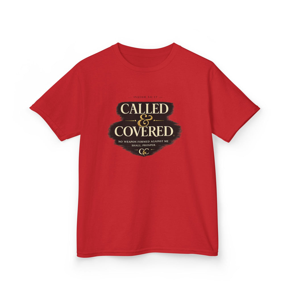 Kids Tee — "Called & Covered" Inspirational Christian Shirt