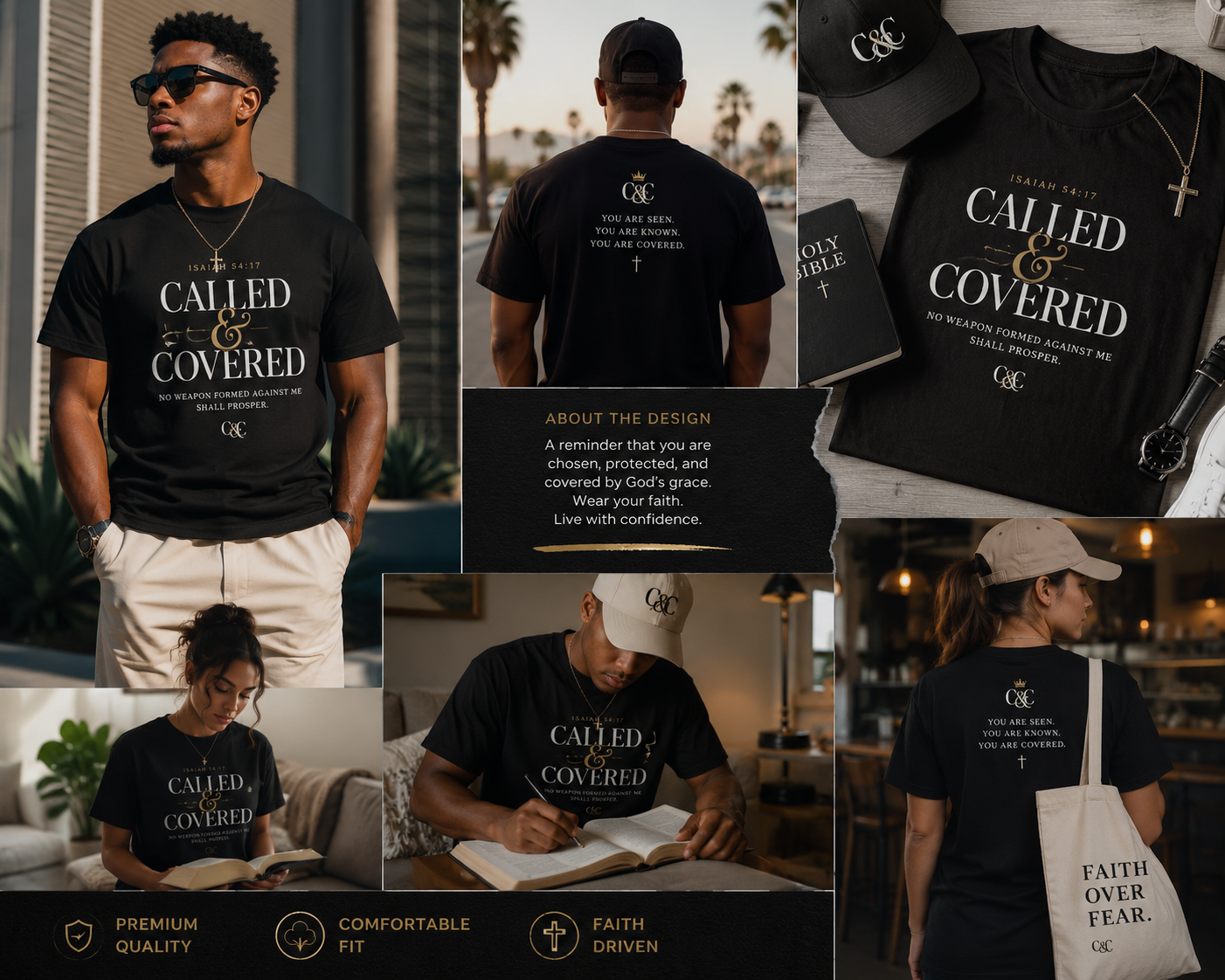 CALLED & COVERED TSHIRTS